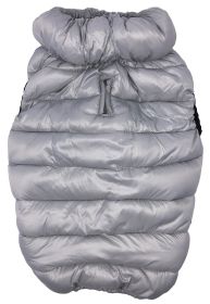 Pet Life 'Pursuit' Quilted Ultra-Plush Thermal Dog Jacket (Color: Grey, size: X-LARGE)