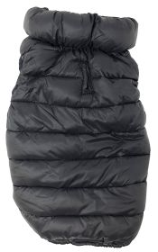 Pet Life 'Pursuit' Quilted Ultra-Plush Thermal Dog Jacket (Color: Black, size: X-LARGE)